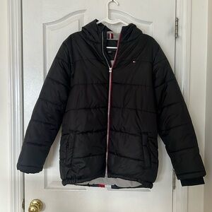Tommy Hilfiger Boys Jacket with Signature Stripe at Center Back Size XL (18-20)